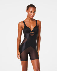 SPANXshape™ Satin-X™ High-Waisted Mid-Thigh Short | Very Black