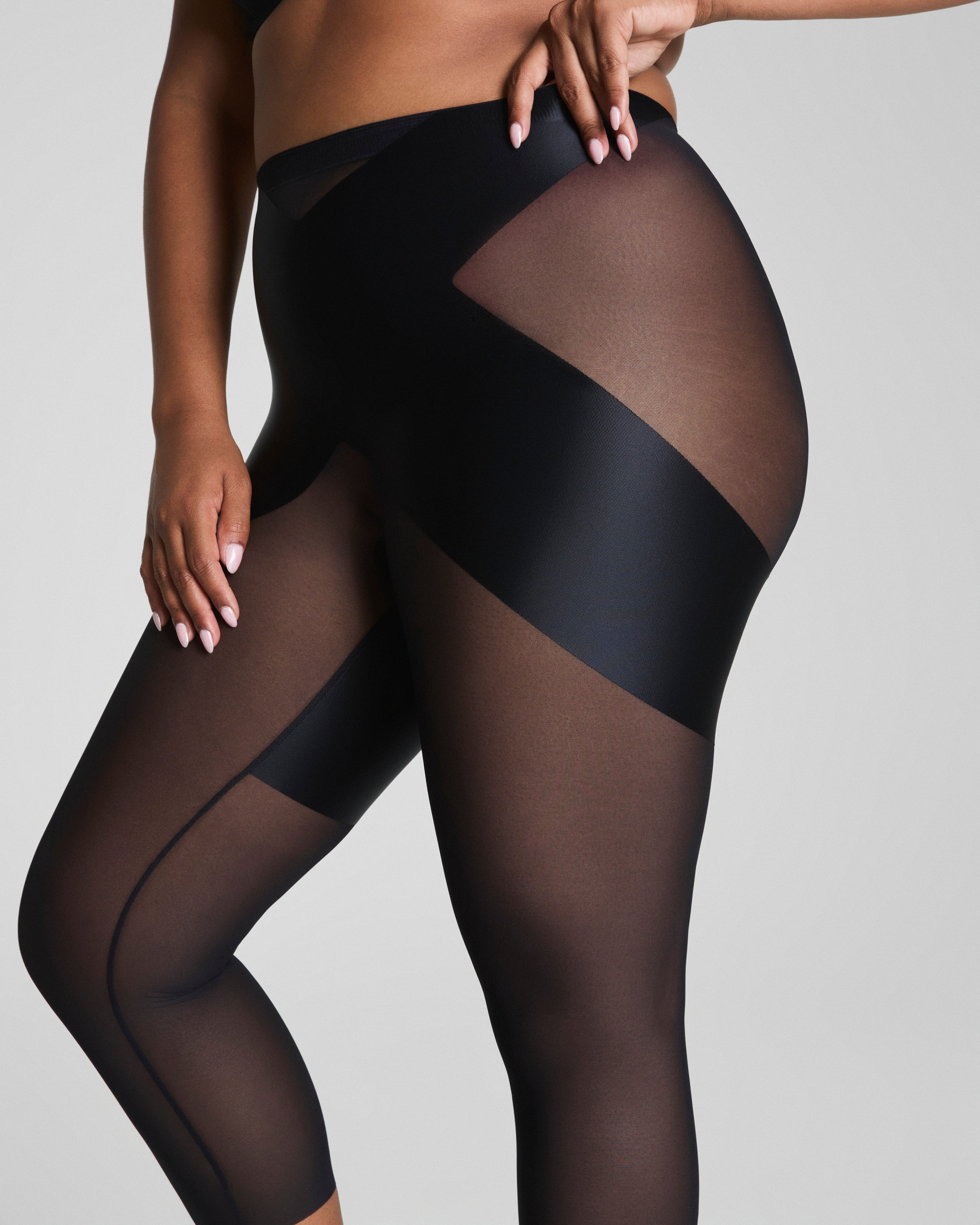 SPANXshape™ Satin-X™ High-Waisted Capri | Very Black