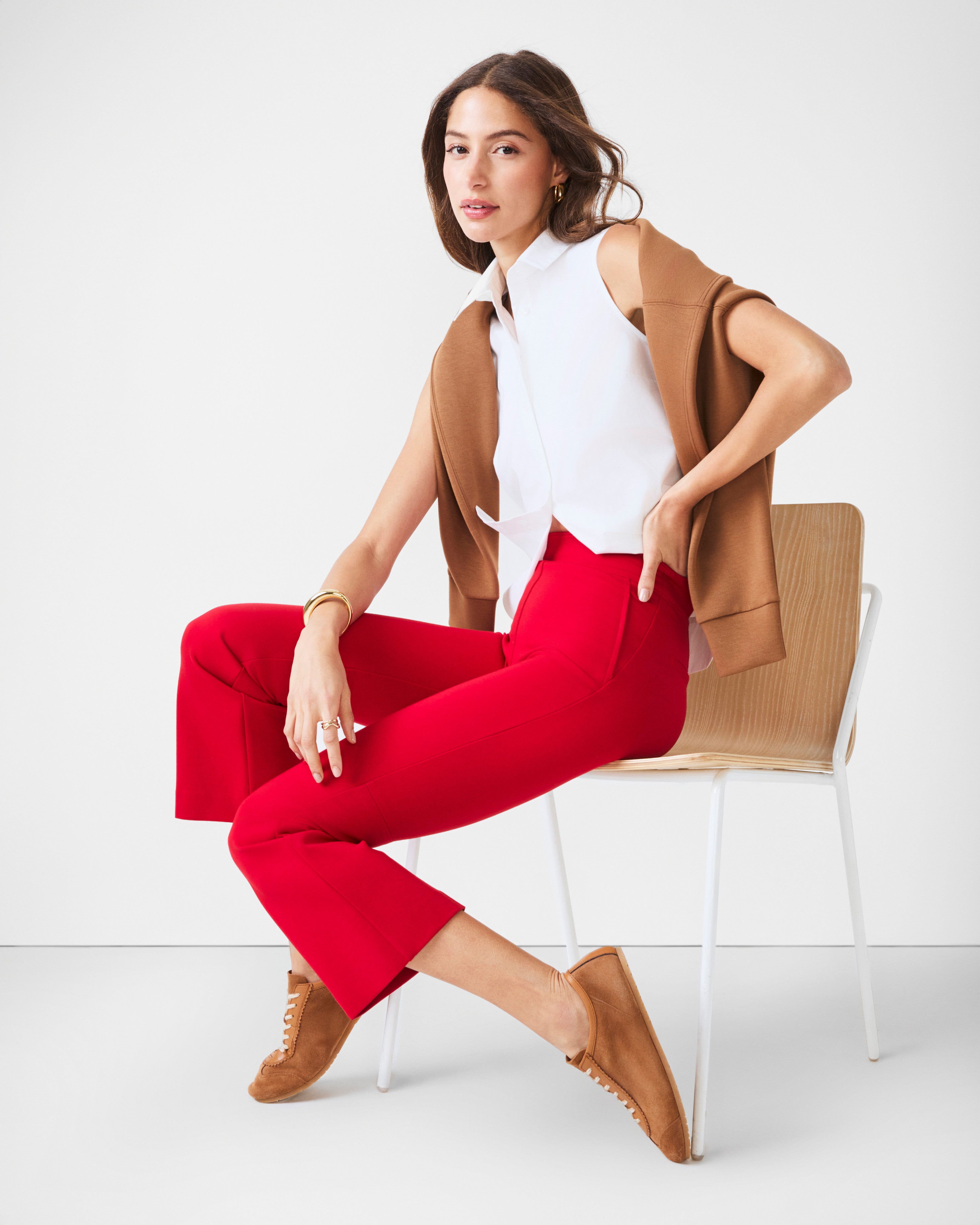 SPANXsupersmooth™ PerfectFit Ponte Kick Flare Pant | Spanx True Red