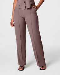 SPANX® Carefree Crepe Trouser | Smoke