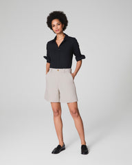 SPANX® Poplin No-Gape Tailored Shirt | Classic Black