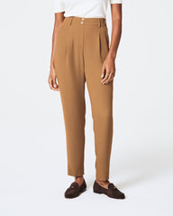 SPANX® Carefree Crepe Tapered Ankle Pant | Camel