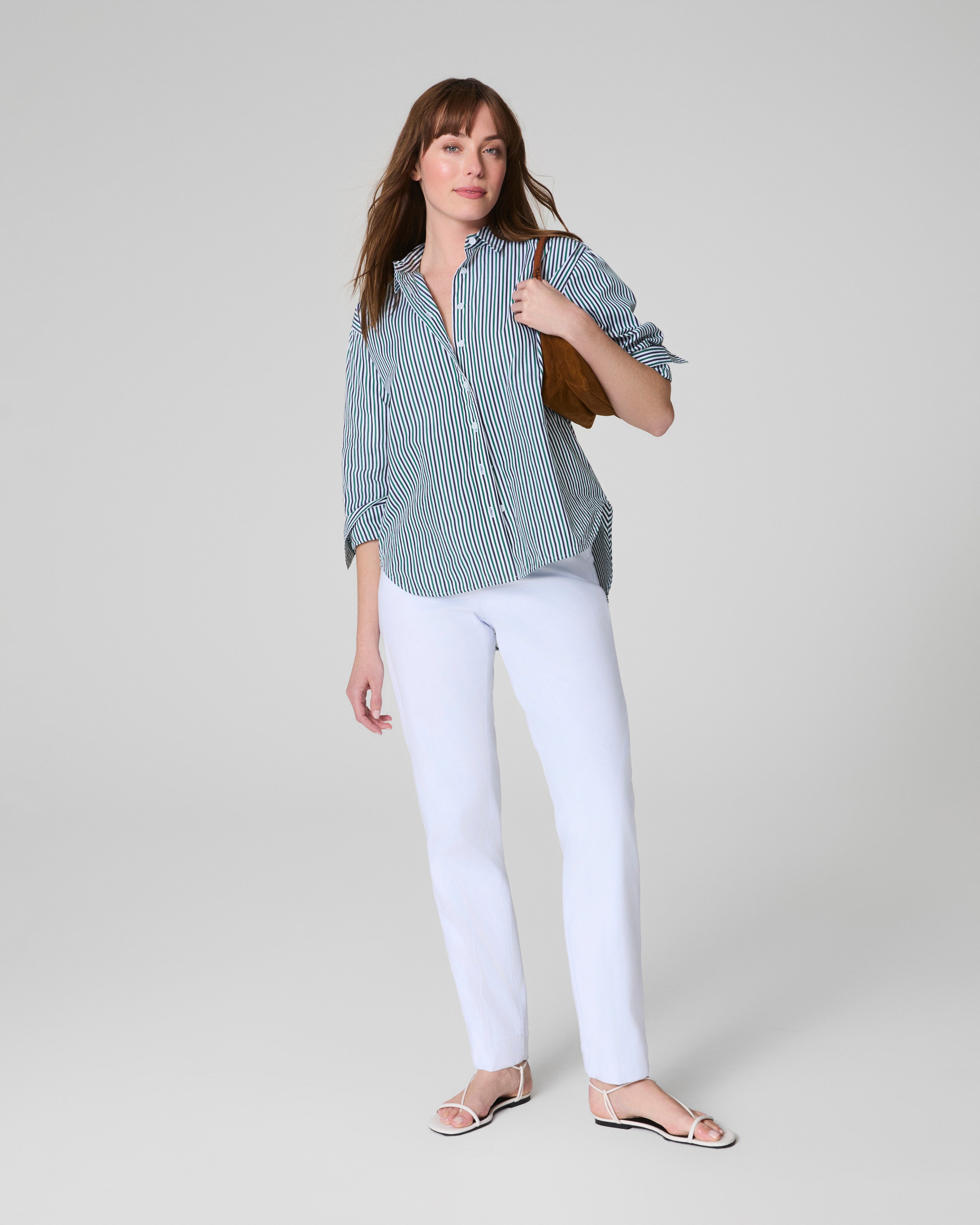 SPANX® Poplin Oversized Button-Up Shirt