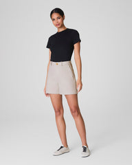 SPANXsupersmooth™ Stretch Twill Short, 5" | Bone