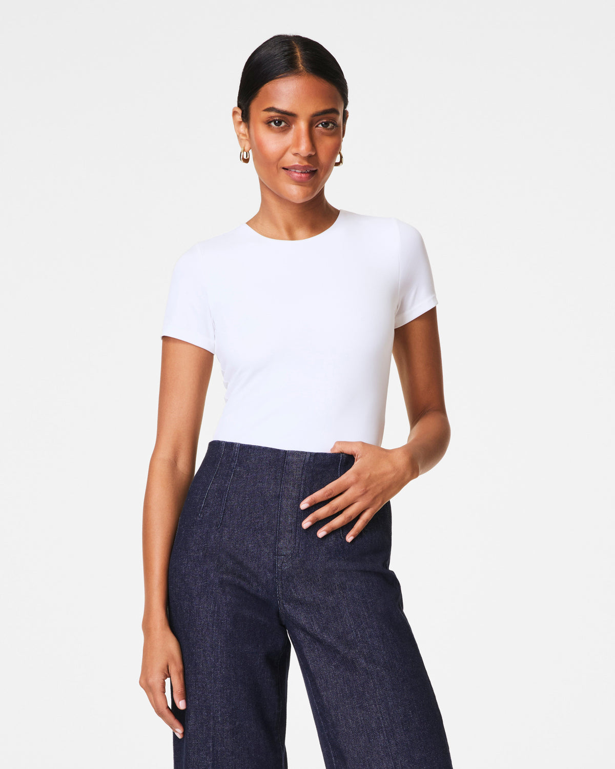 SPANXsmooth™ Jersey Crewneck Tee | Classic White