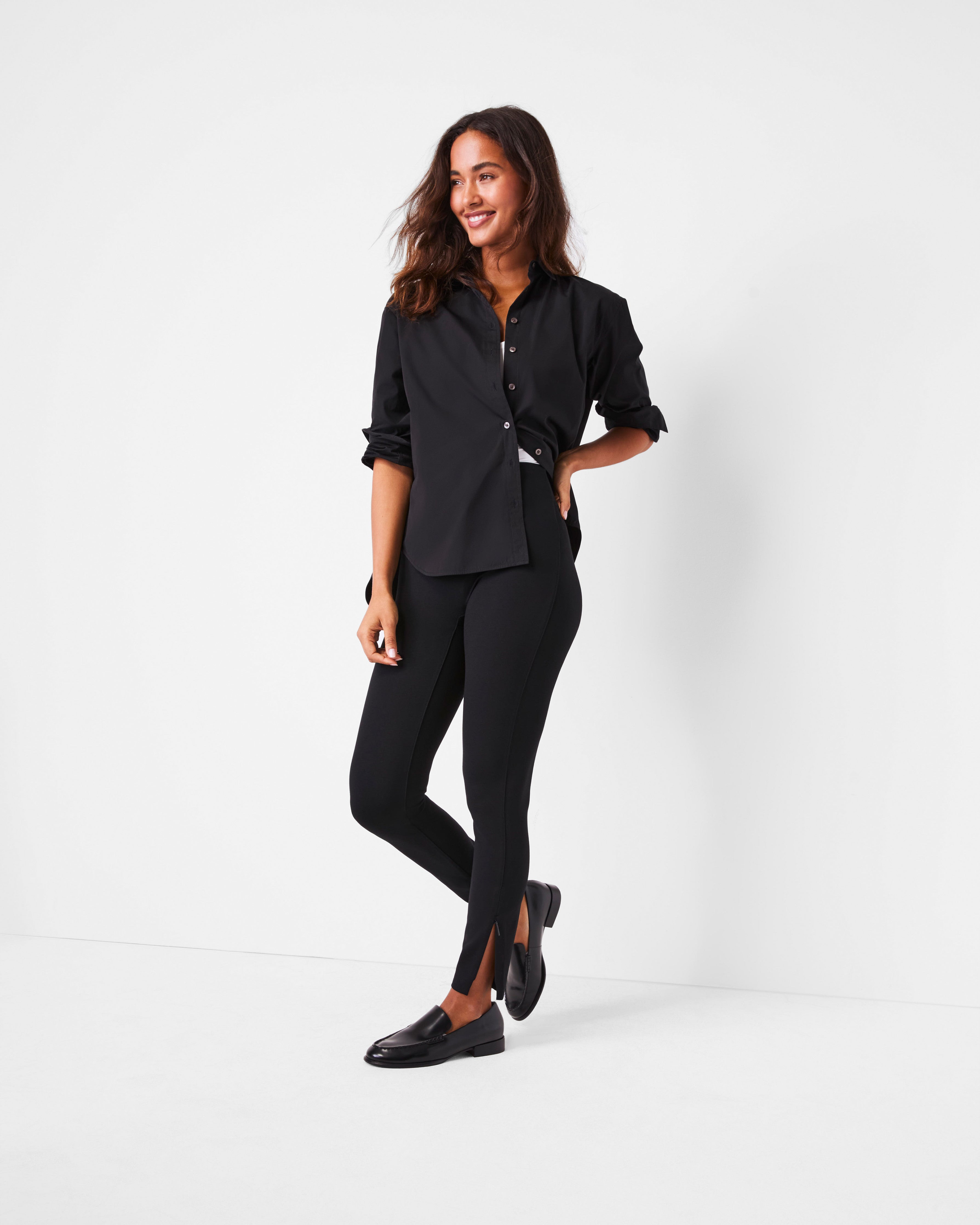 SPANXsupersmooth™ PerfectFit Ponte Zip Legging | Classic Black