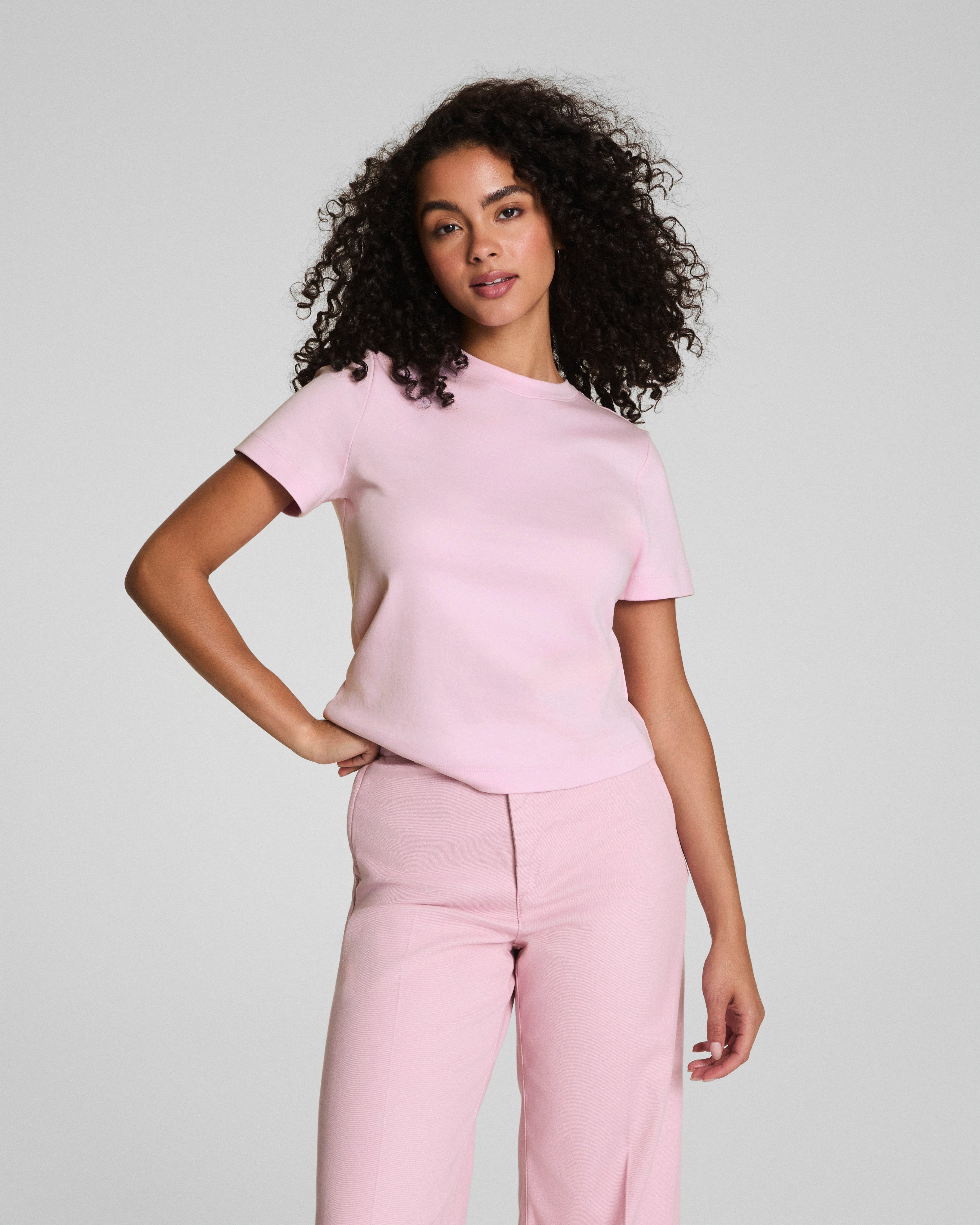 SPANX® Cotton Crewneck Tee