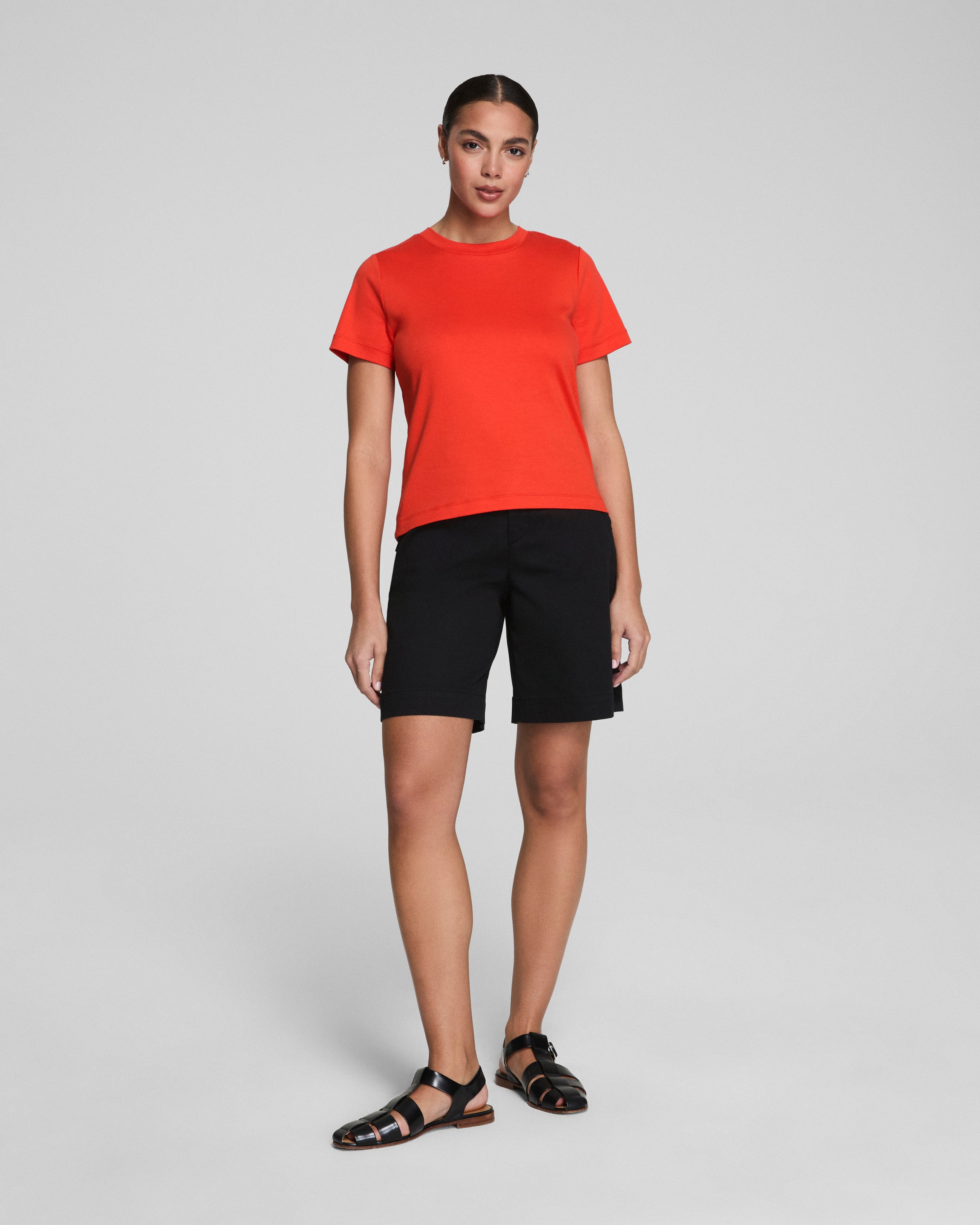 SPANX® Cotton Crewneck Tee