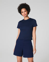 SPANX® Cotton Crewneck Tee | Timeless Navy