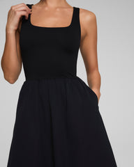 SPANXsmooth™ Jersey Scoop Neck Tank Midi Dress | Classic Black