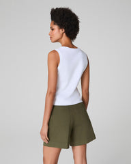 SPANX® Cotton Crewneck Tank | Classic White