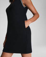 SPANX AirEssentials® Pique Polo Tank Dress | Very Black