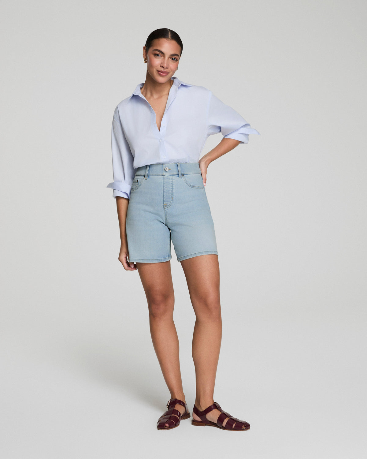 SPANXshape™ Original EveryWear Jean Short, 7" | Tidal Blue