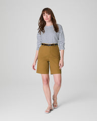 SPANXsupersmooth™ Stretch Twill Short, 9" | Flax