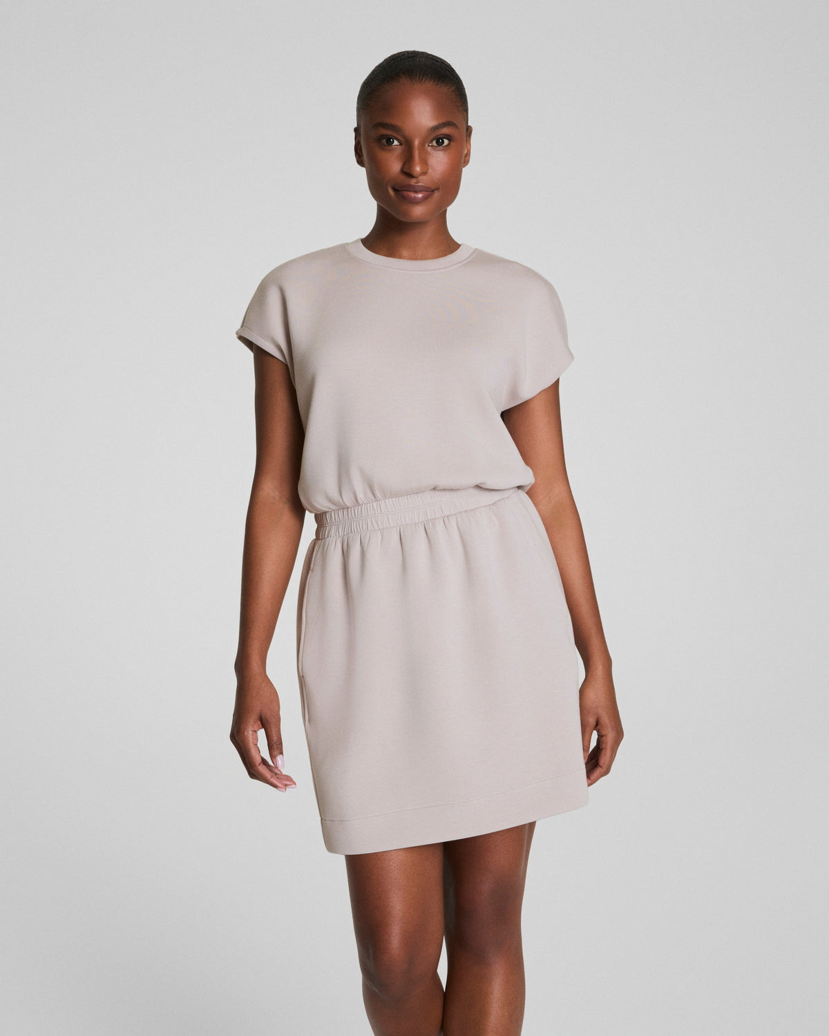 SPANX AirEssentials® Cinched Mini Dress | French Grey
