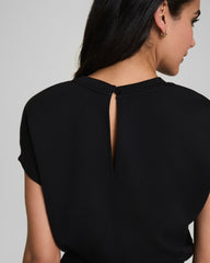 SPANX AirEssentials® Cap Sleeve Cinched Jumpsuit | Very Black