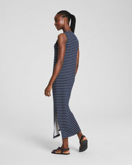 SPANX AirEssentials® Stripe Maxi Tank Dress | Timeless Navy Stripe