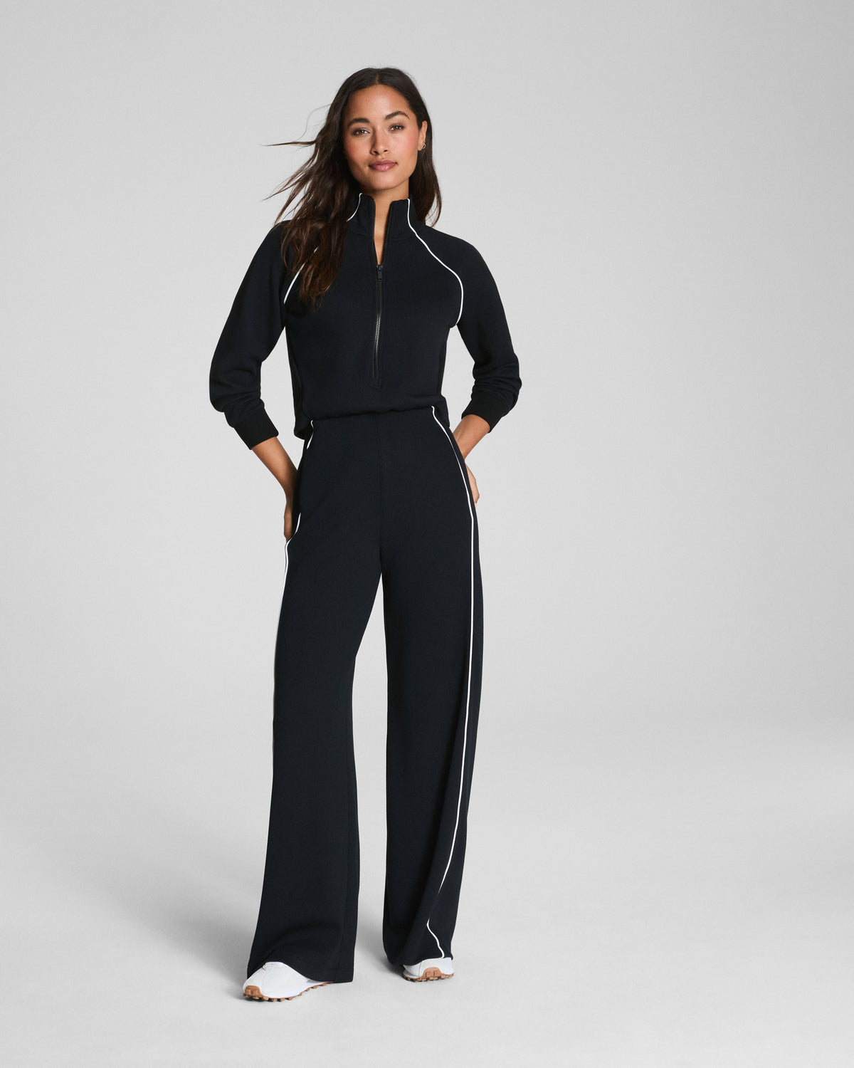 SPANX AirEssentials® Pique Half Zip Jumpsuit