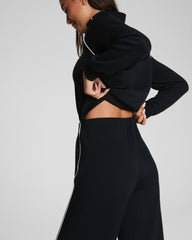 SPANX AirEssentials® Pique Half Zip Jumpsuit | Very Black