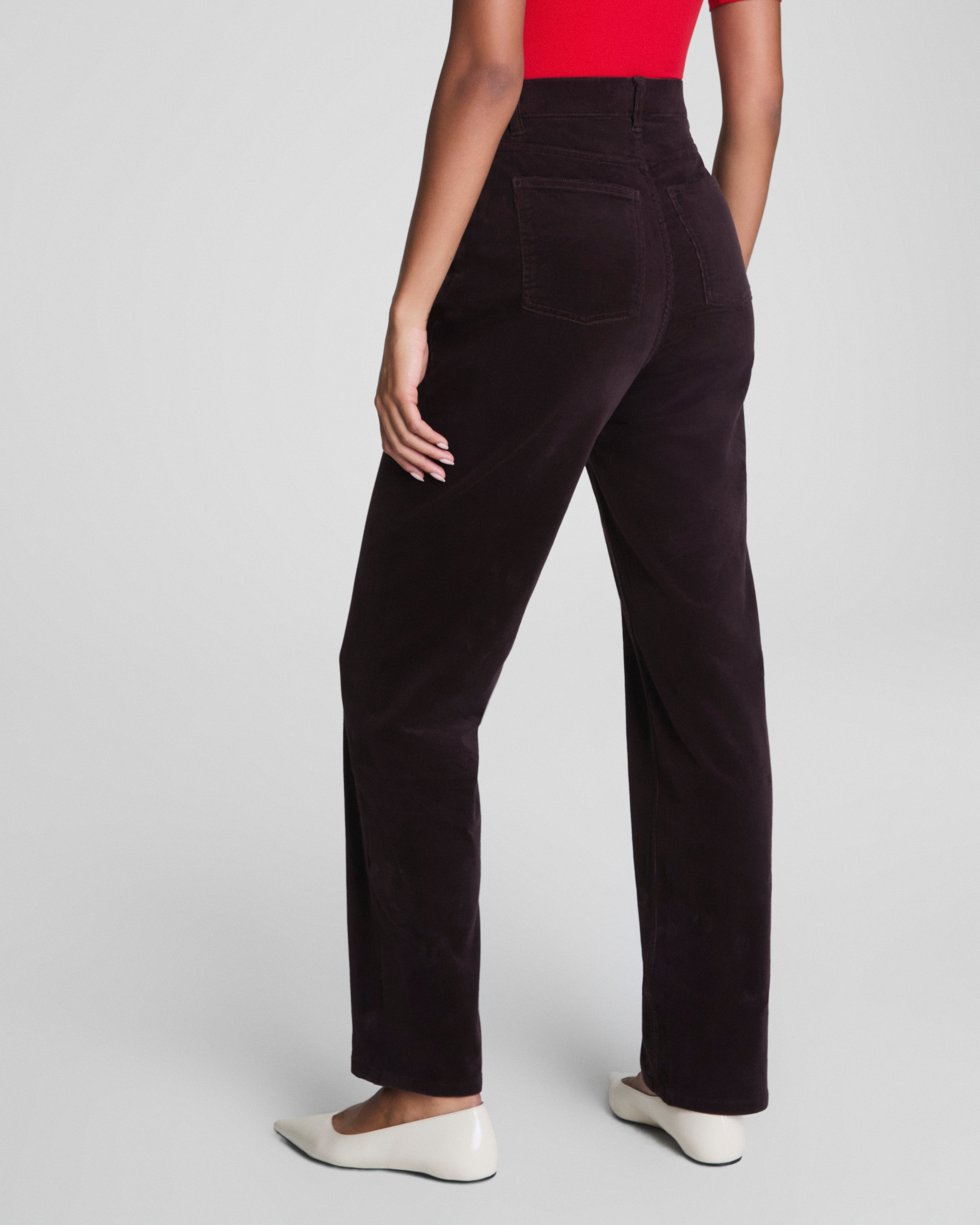 SPANXshape™ Authentic 360 Corduroy 90s Straight Leg Jeans | Truffle Brown