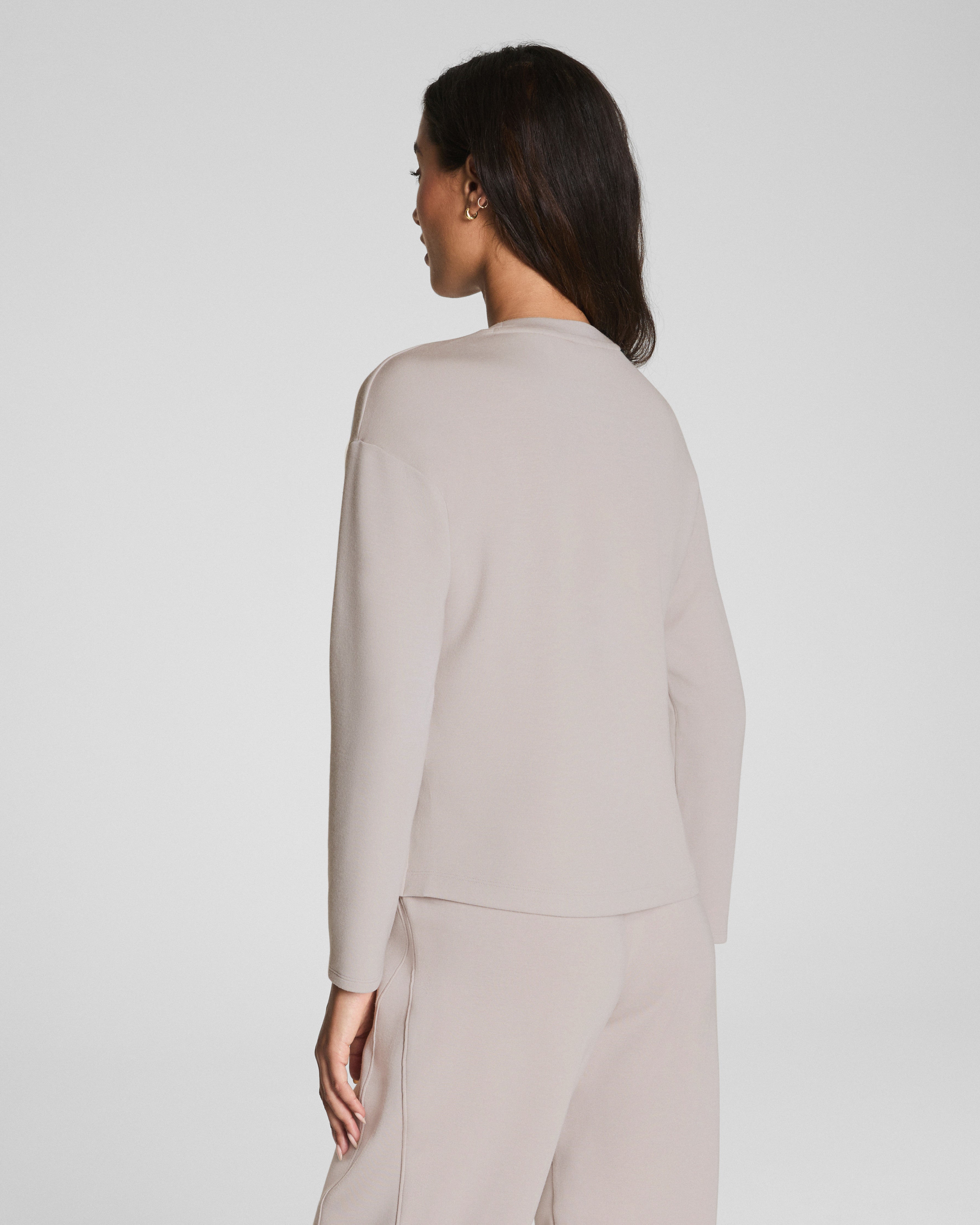 SPANX AirEssentials® Relaxed Long Sleeve Top | French Grey