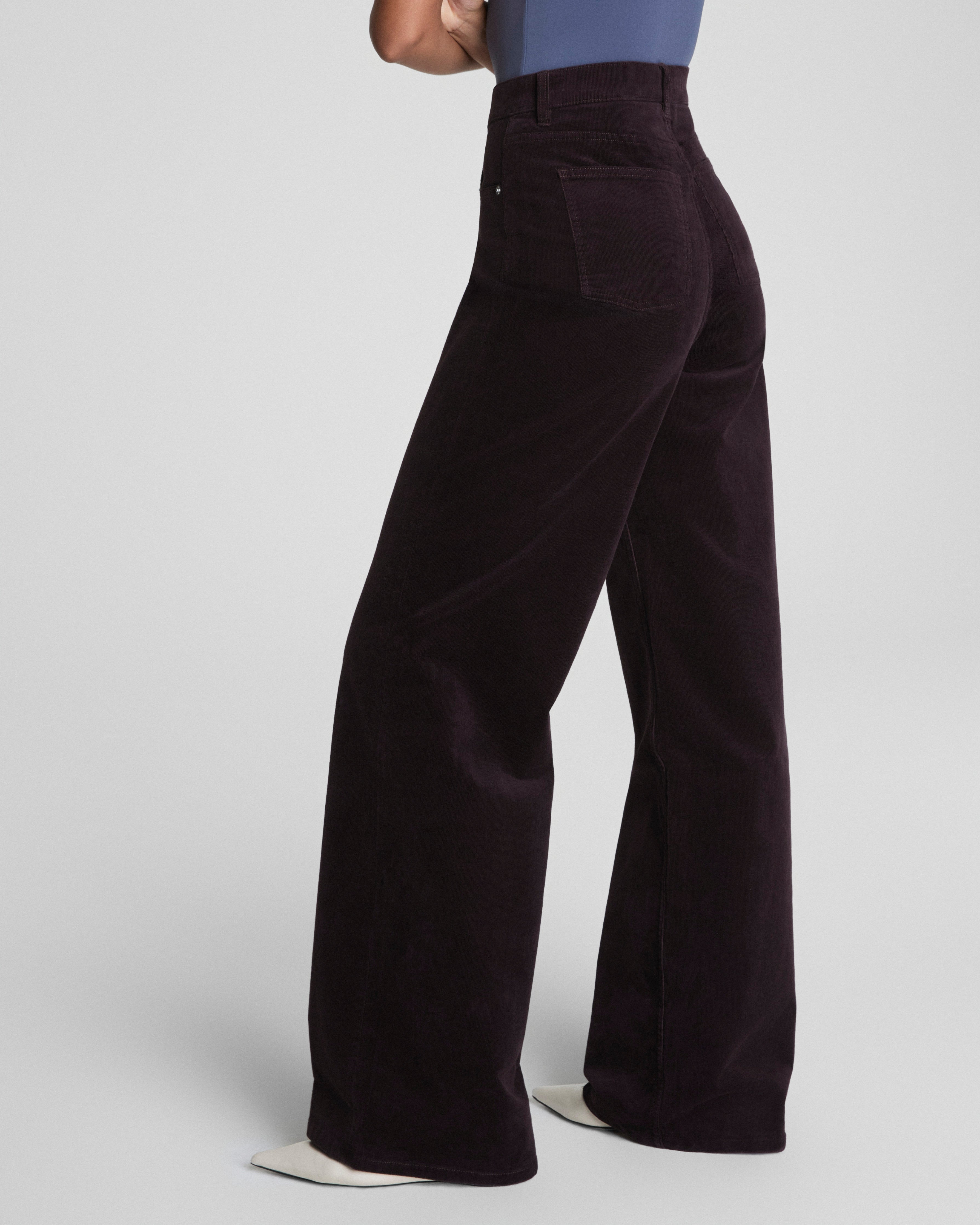SPANXshape™ Authentic 360 Corduroy Wide Leg Jeans | Truffle Brown