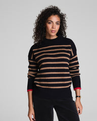La Ligne Marin Sweater | Black / Camel