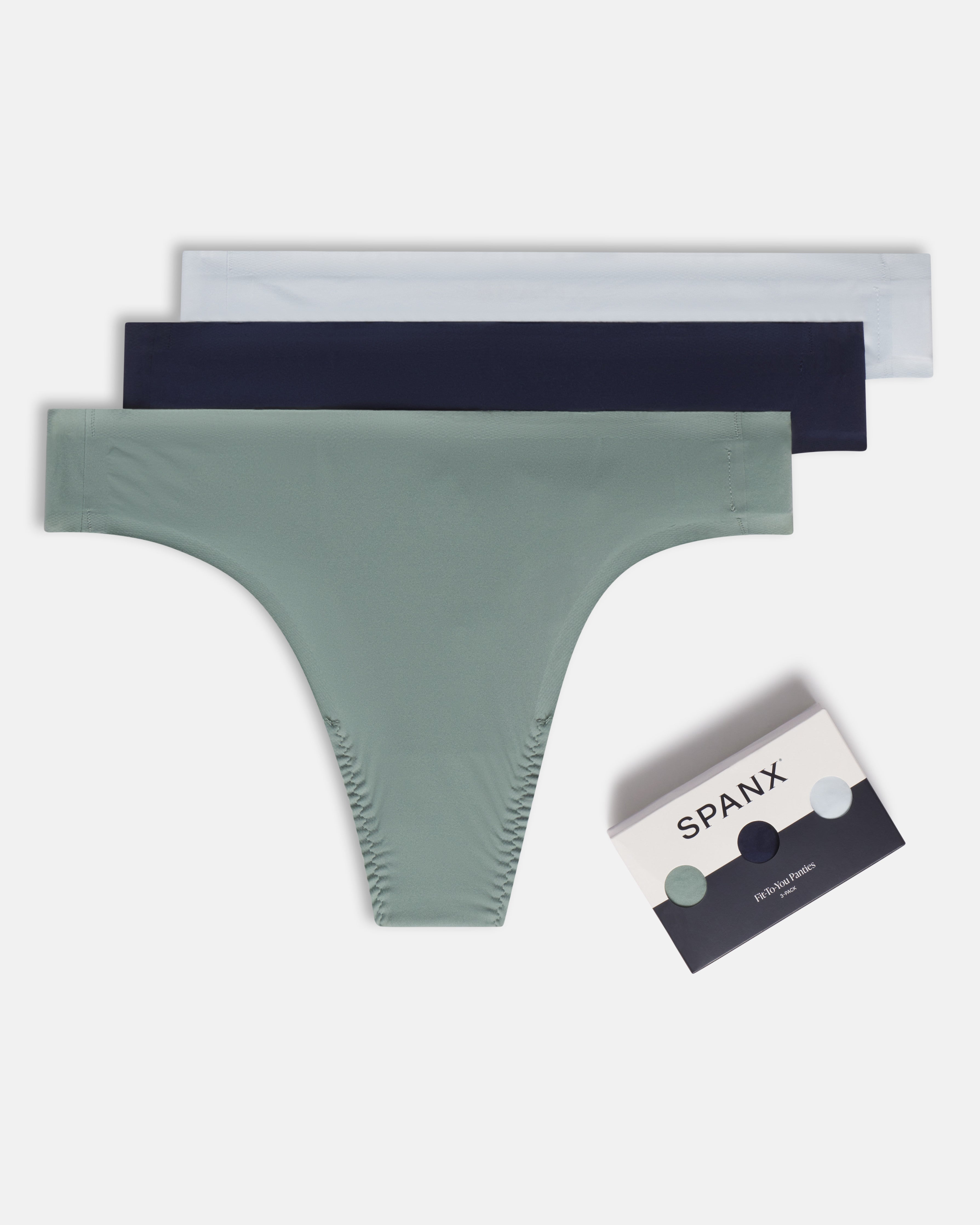 SPANXsmooth™ Fit-To-You Thong 3-Pack Box