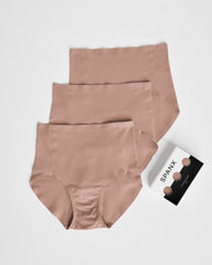 SPANXsmooth™ Fit-To-You Brief 3-Pack Box | Cafe Au Lait