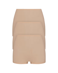 SPANXsmooth™ Fit-To-You Boyshort 3-Pack Box | Toasted Oatmeal