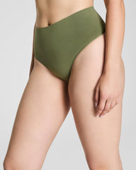 SPANXshape™ ExtraOrdinary Supima® Cotton Thong | Olive Leaf
