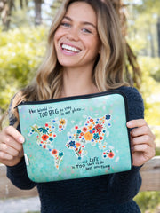 Travel Document Pouch - Life Is Too Short