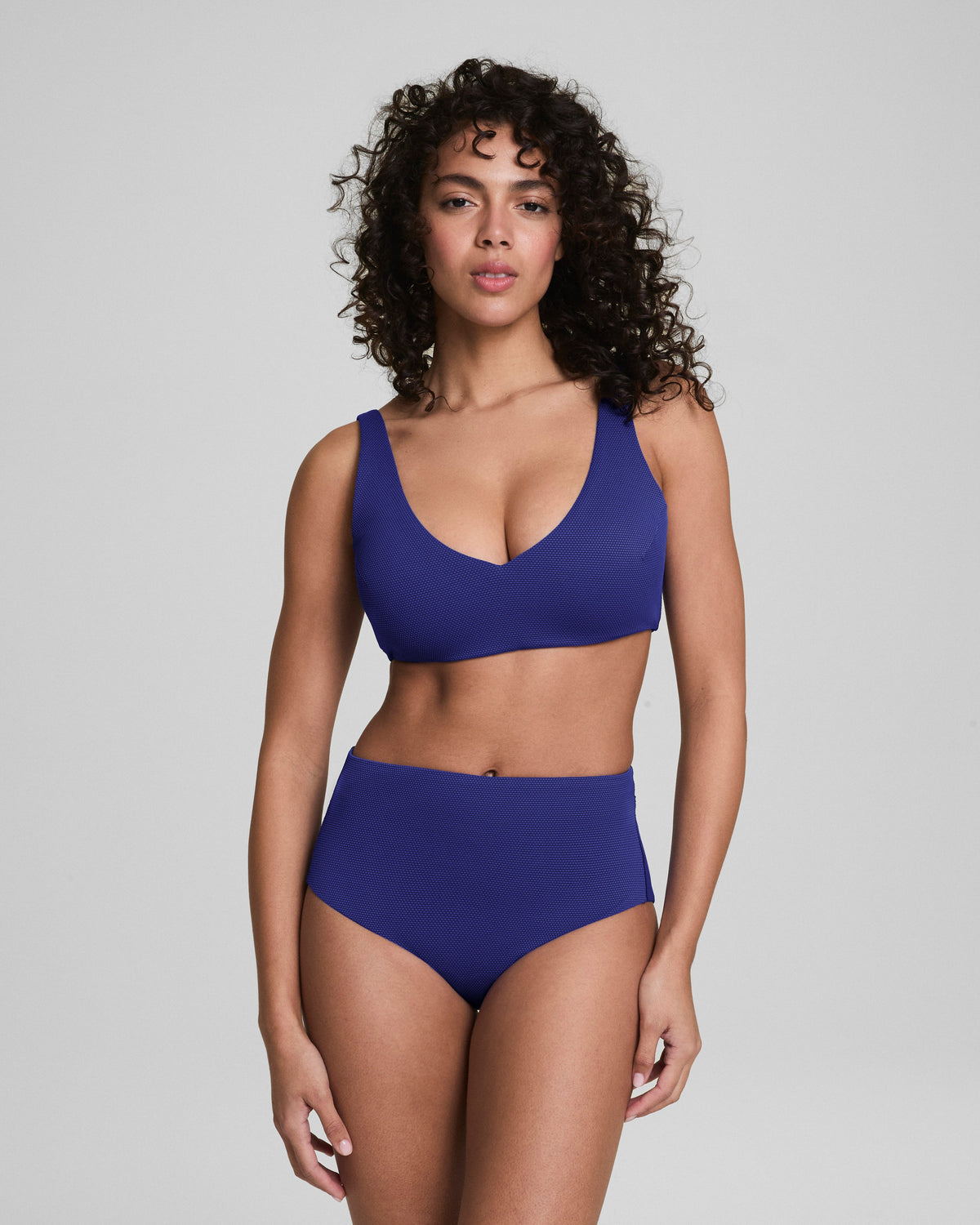 SPANXshape™ Swim Pique Plunge Bikini Top