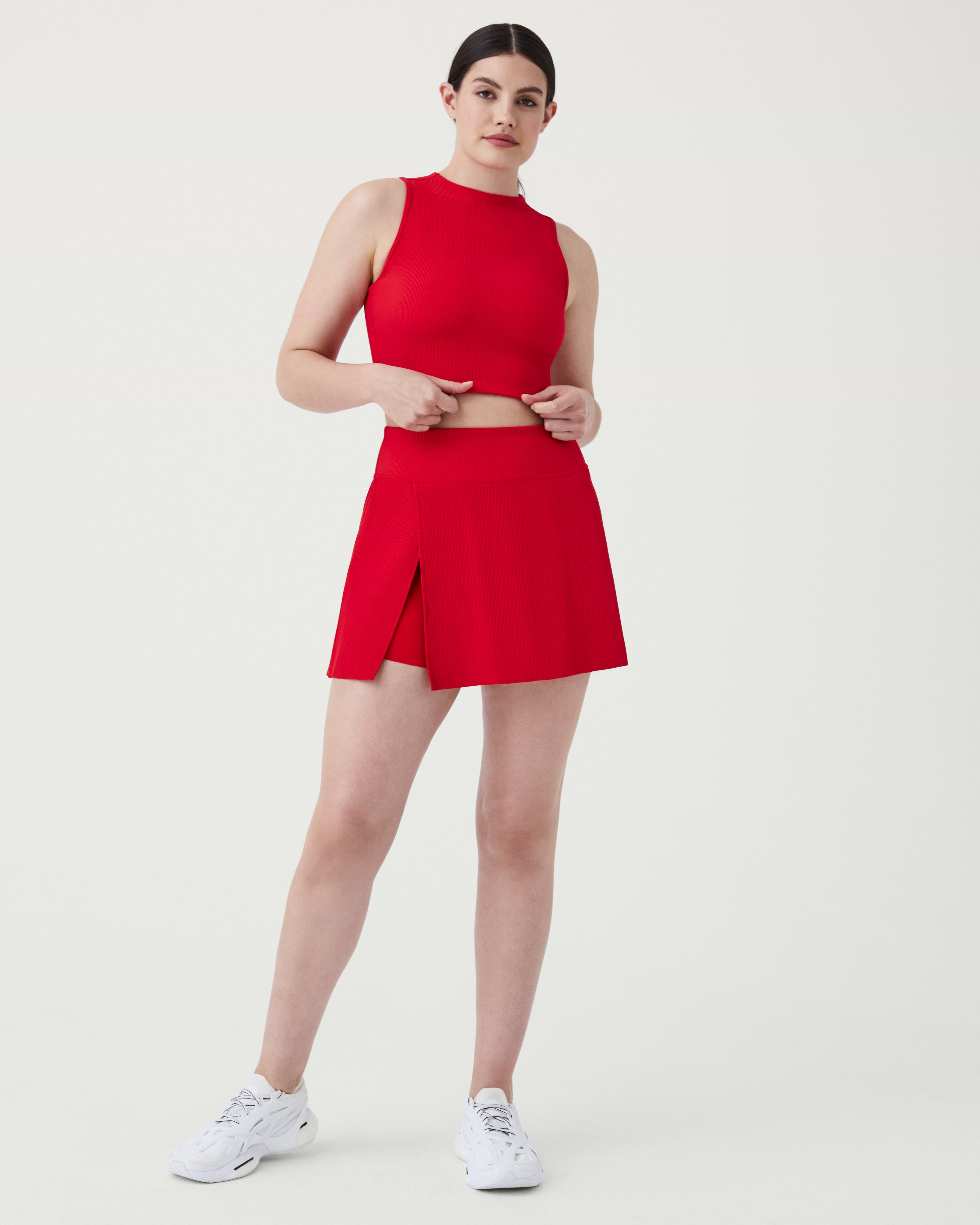 SPANXshape™ Get Moving Contour Rib Mock Neck Tank