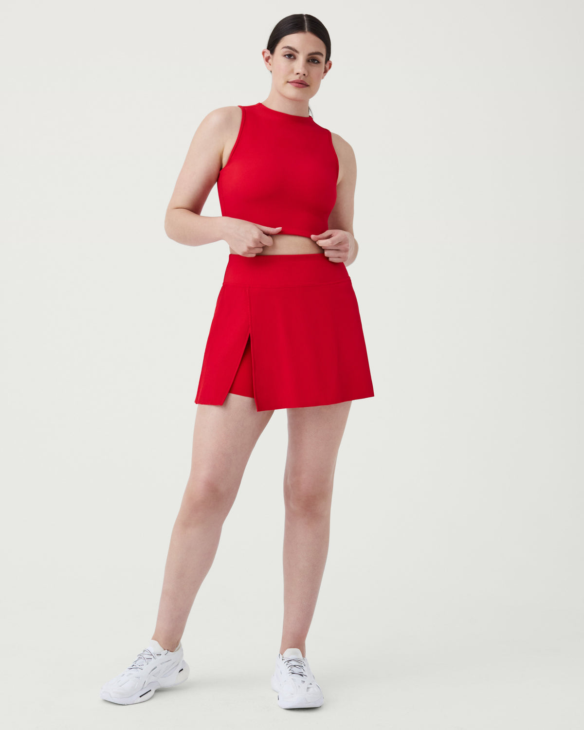 SPANXshape™ Get Moving Contour Rib Mock Neck Tank