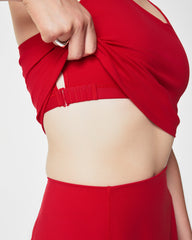 SPANX® Get Moving Contour Crossback Shelf Tank | Spanx Red