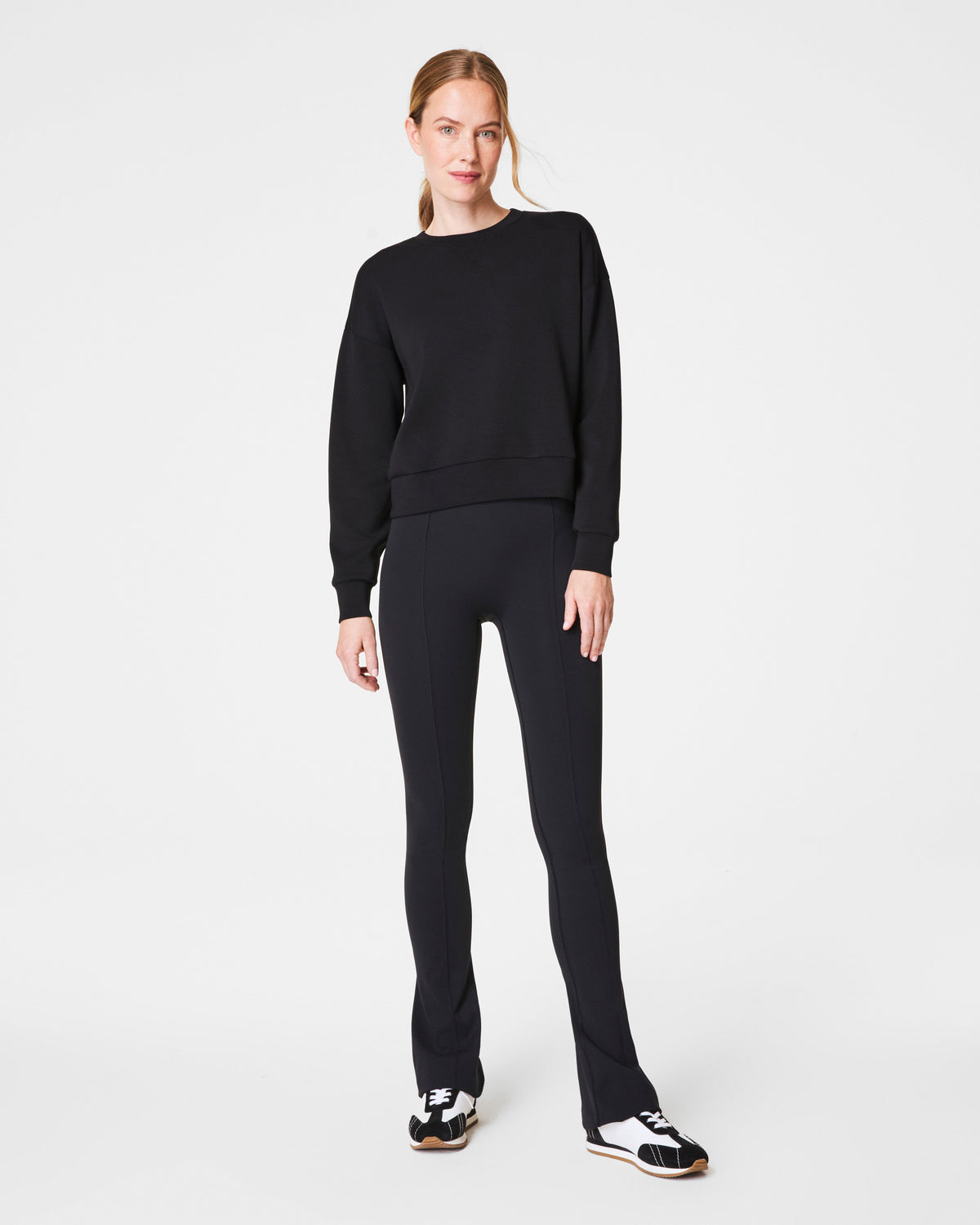 SPANXshape™ CoreLuxe Micro Flare Pant with Mid-Tummy Compression | Very Black