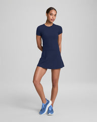 SPANXshape™ Get Moving Rib Skort, 15" | Timeless Navy