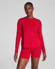 SPANX® Activate Long Sleeve Top | Spanx Red