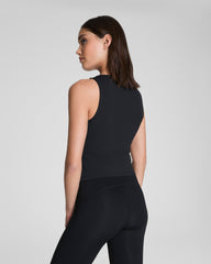 SPANX® Get Moving Square Neck Shelf Tank | Very Black