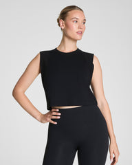 SPANX® Outpace Cropped Tank | Very Black