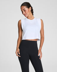 SPANX® Outpace Cropped Tank | Vivid White