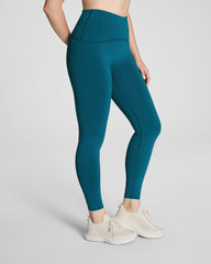 SPANXshape™ Booty Boost® Full-Length Leggings with SecretSweat Tech | Light Emerald Bay