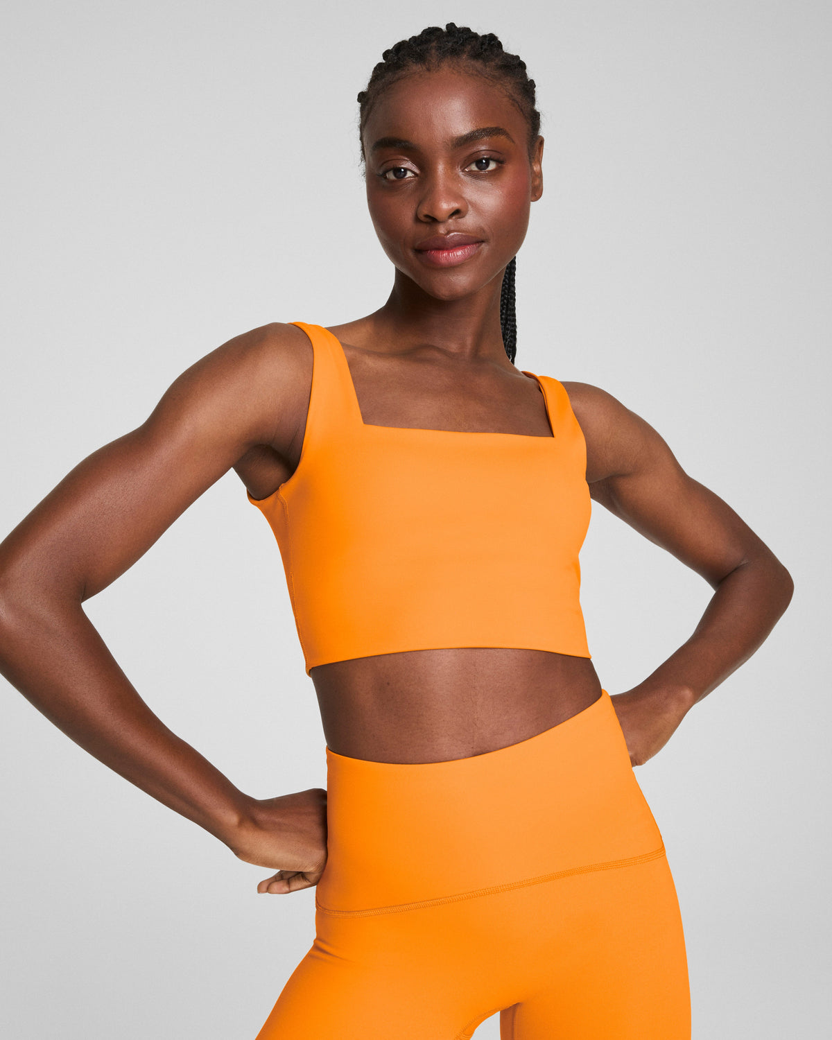 SPANX® Get Moving Cropped Square Neck Shelf Tank | Monarch