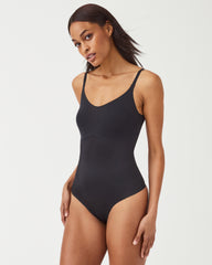 SPANXshape™ Invisible Cami Thong Bodysuit | Very Black