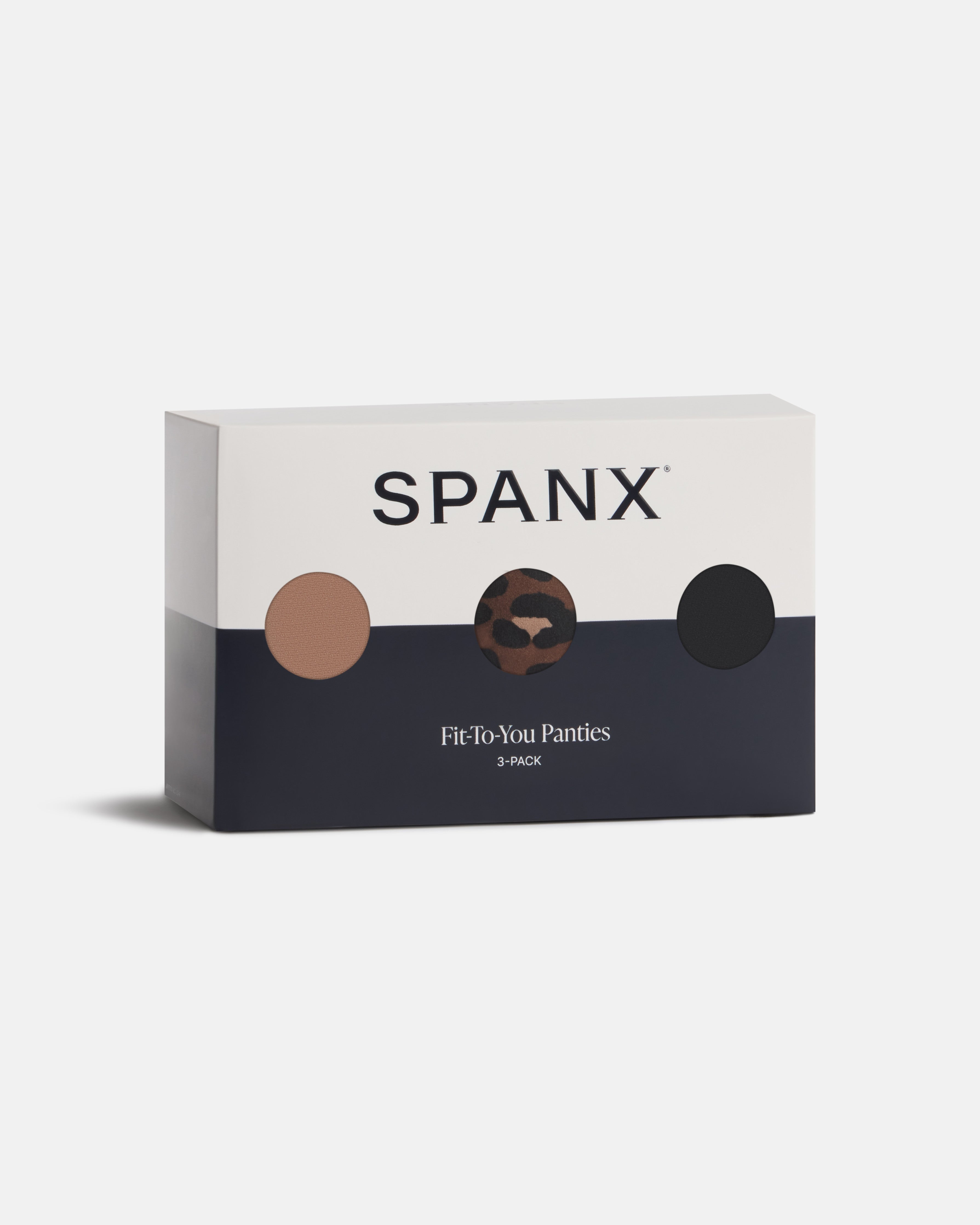 SPANXsmooth™ Fit-To-You Brief 3-Pack Box | Cafe Au Lait/Iconic Leopard/Very Black